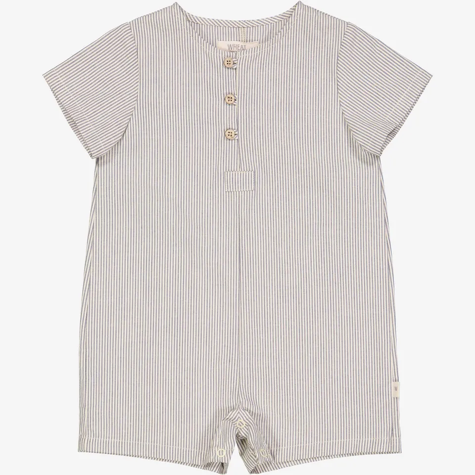 wheat-niller-playsuit-baby-classic-blue-stripe-bio image 1