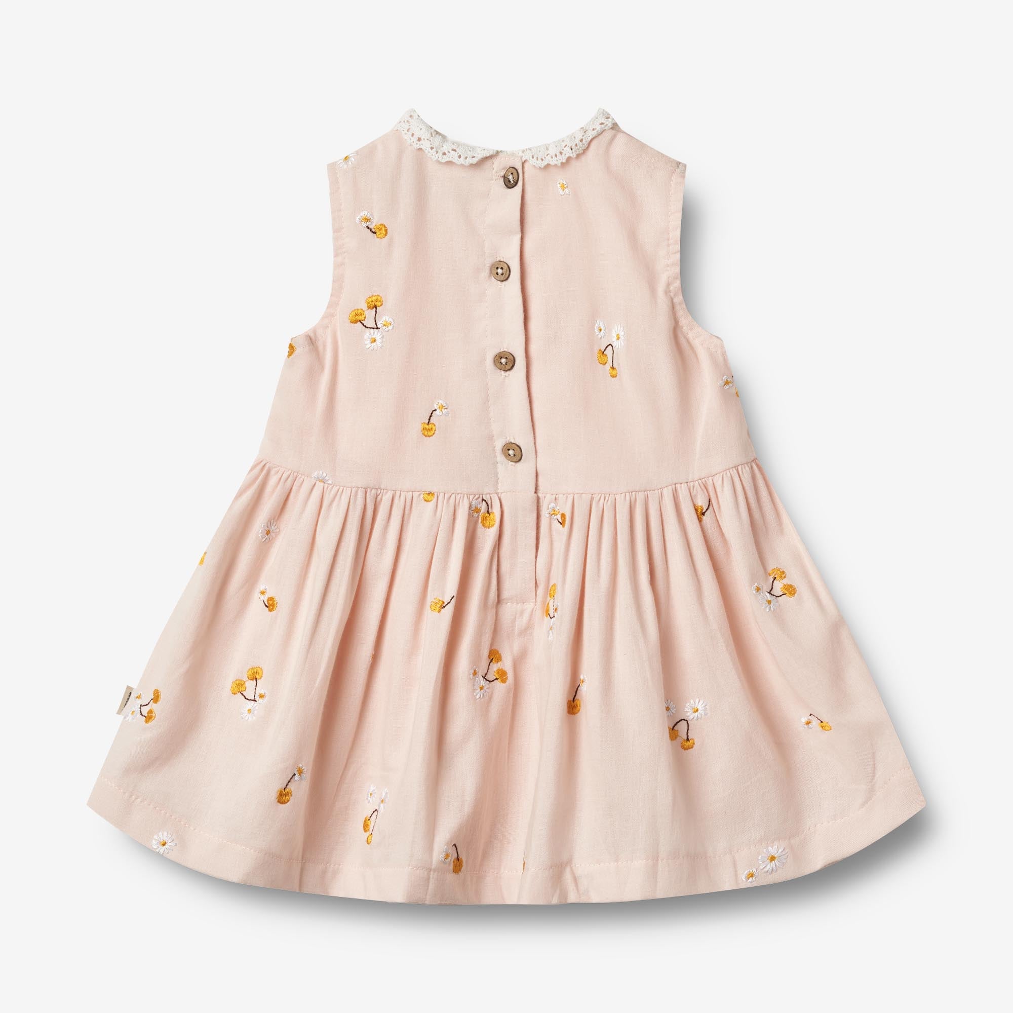 wheat-elma-kleid-powder-yellow-cherries-babykleid-kirschen-bio image 2