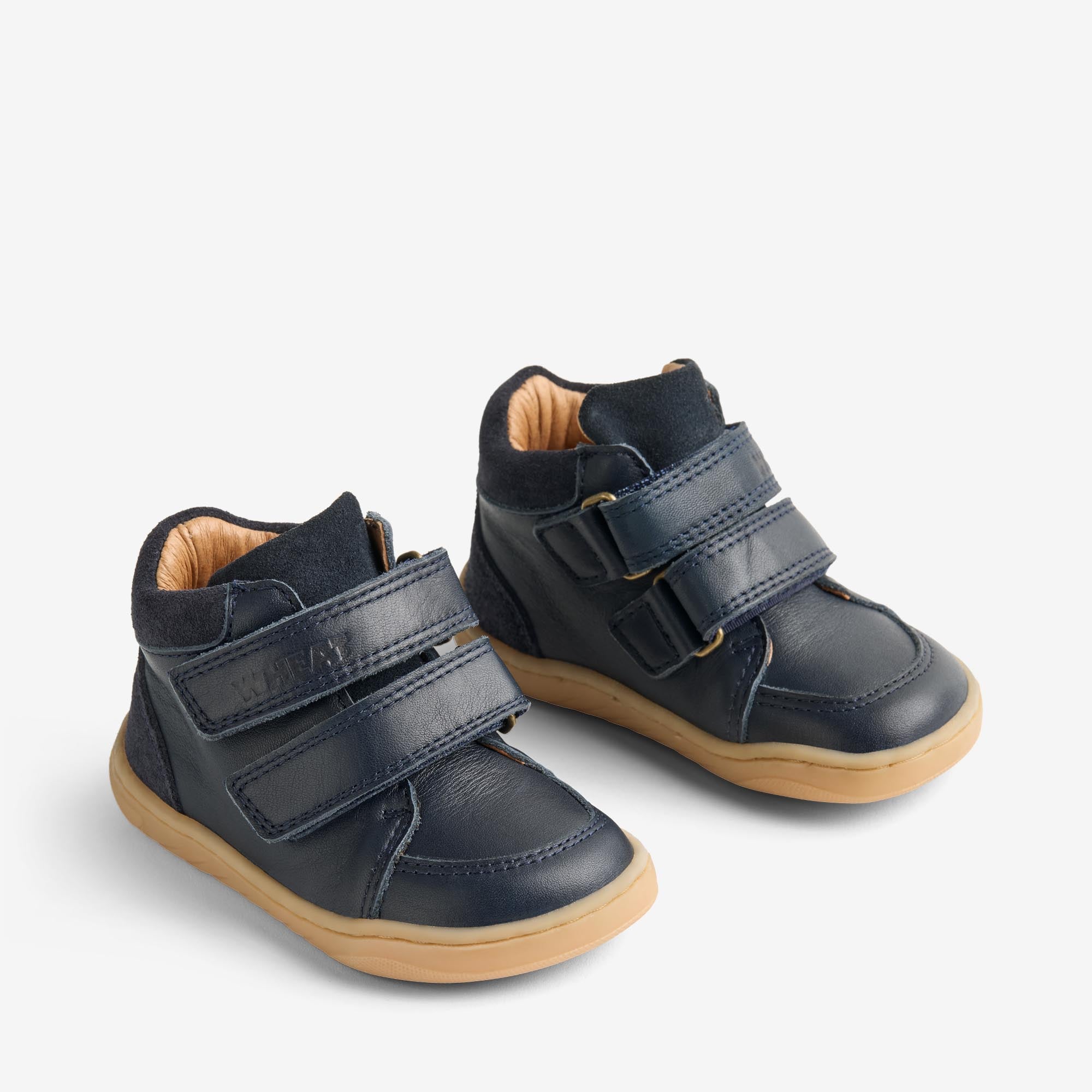 wheat-barry-prewalker-baby-navy-leder-barfu image 1