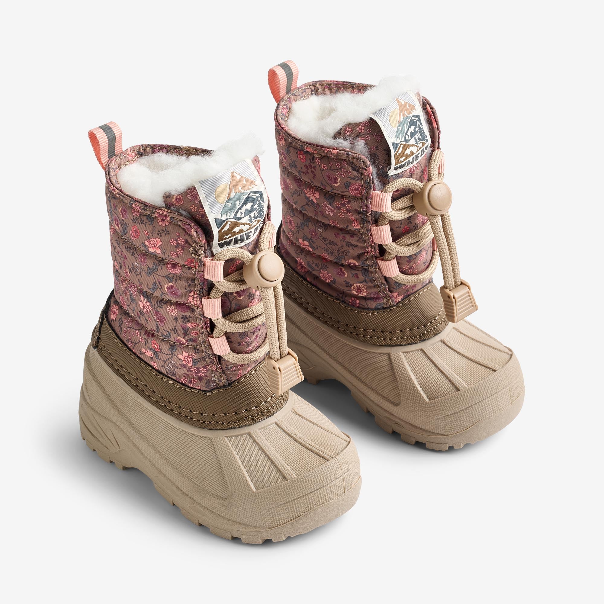 wheat-aleex-winterstiefel-portabella-flowers-wasserdicht image 1