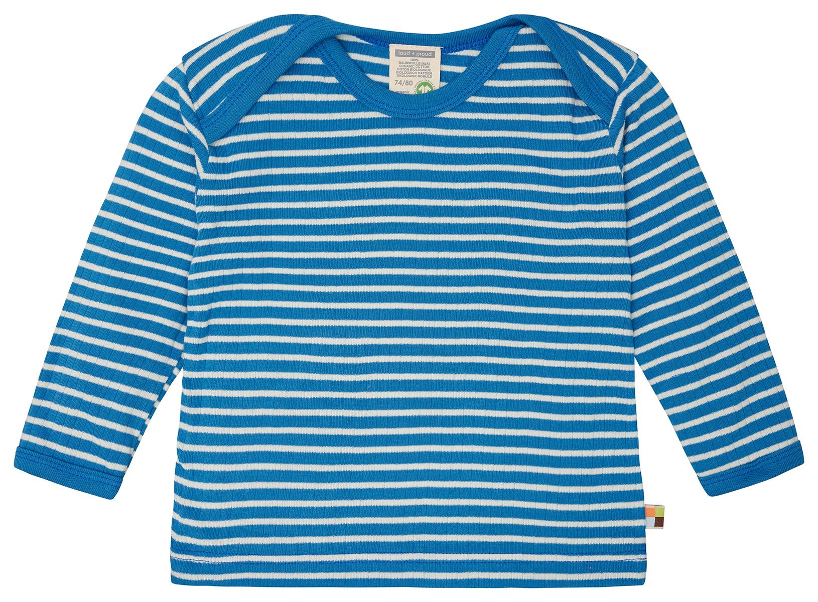 loud-proud-classics-shirt-langarm-gestreift-shirt-curry-98-104-rippe image 1