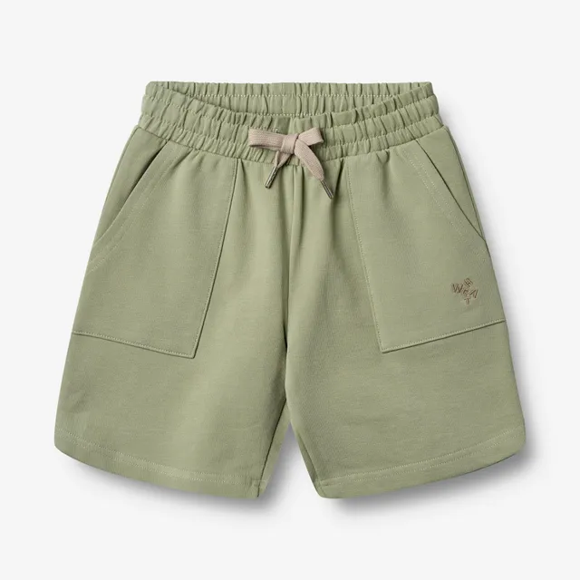 wheat-elmo-sweatshorts-green-tea-bio-baumwolle image 1