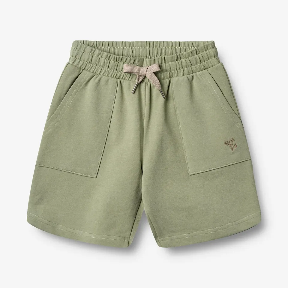 wheat-elmo-sweatshorts-green-tea-bio-baumwolle image 1