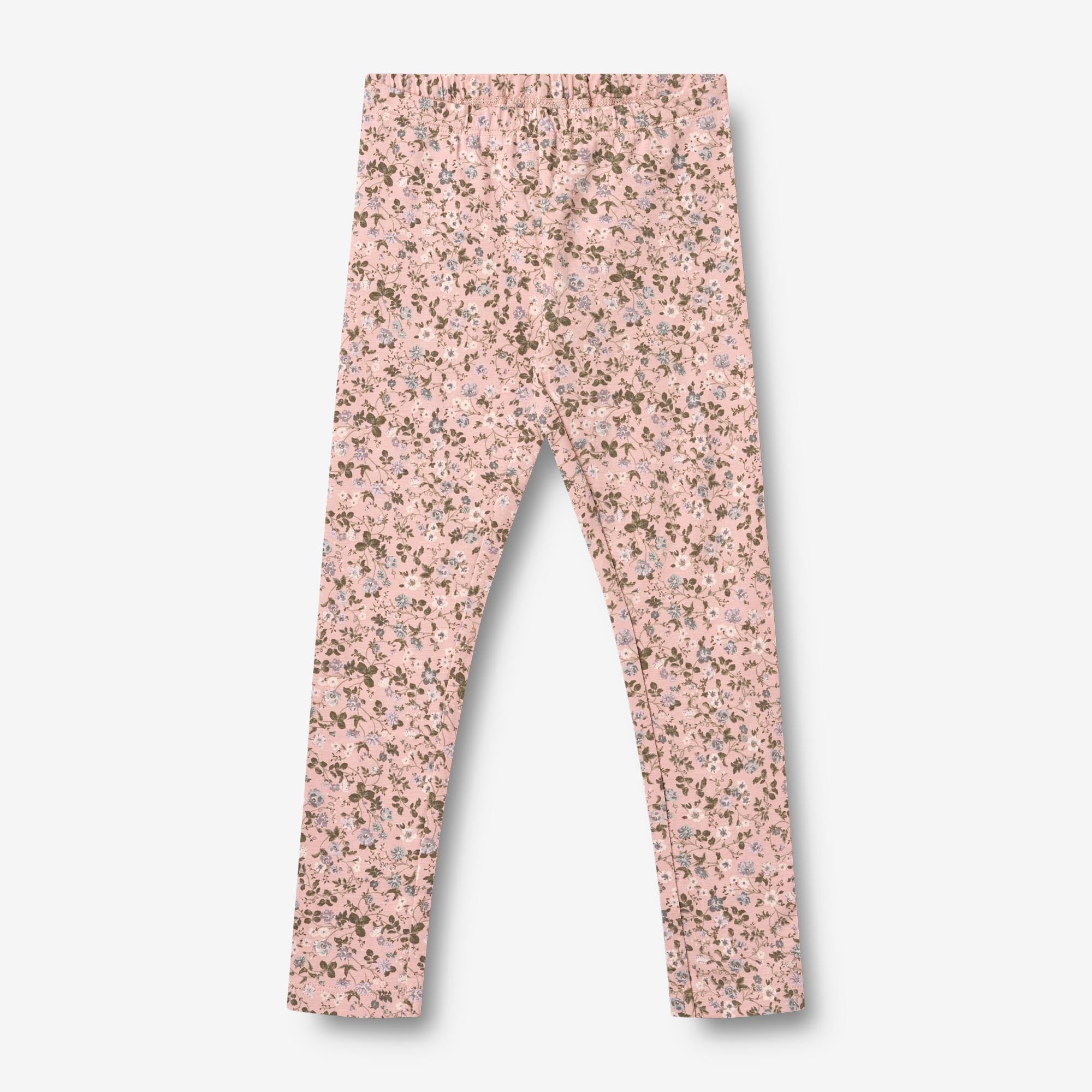 wheat-clothing-jules-jersey-leggings-rose-powder-flowers-bio image 1