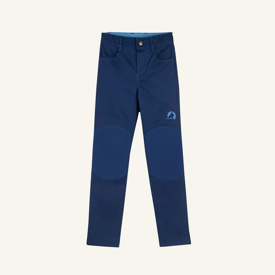 finkid-husky-kuulu-canvas-outdoorhose-denim-deep-water image 1