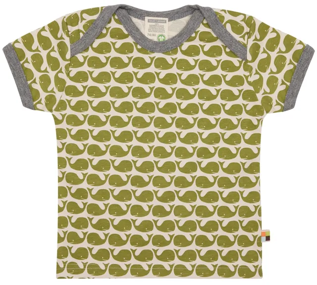 loud-proud-classics-t-shirt-druck-wale-bio-shirt-moos-86-92 image 1