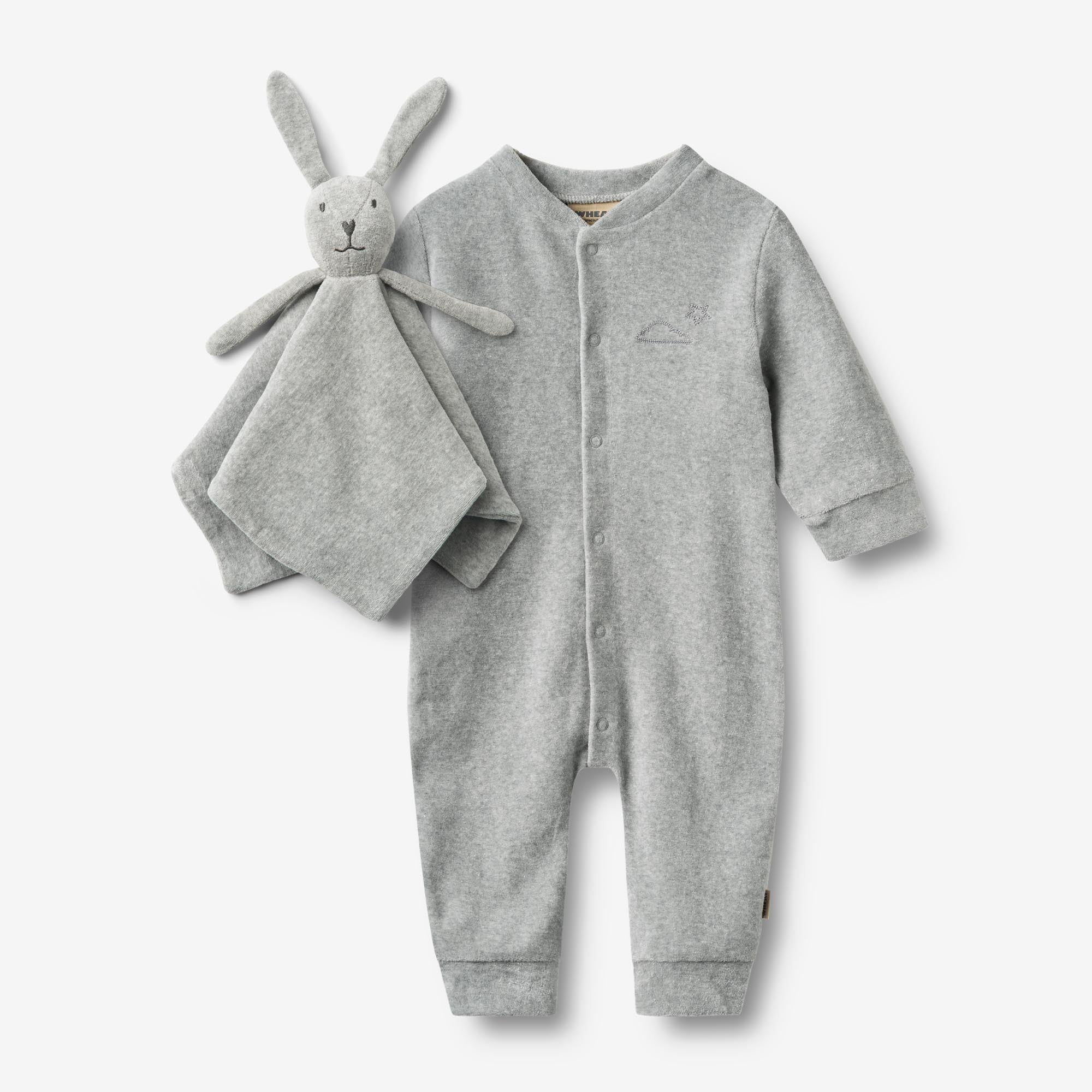 wheat-robin-baby-set-geschenkbox-melange-grey-velours image 1