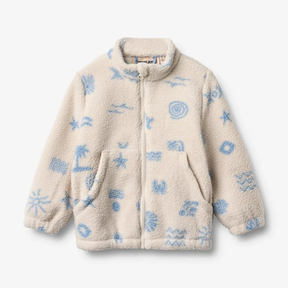 wheat-helge-fleecejacke-white-onyx-jacquard-recycling image 1