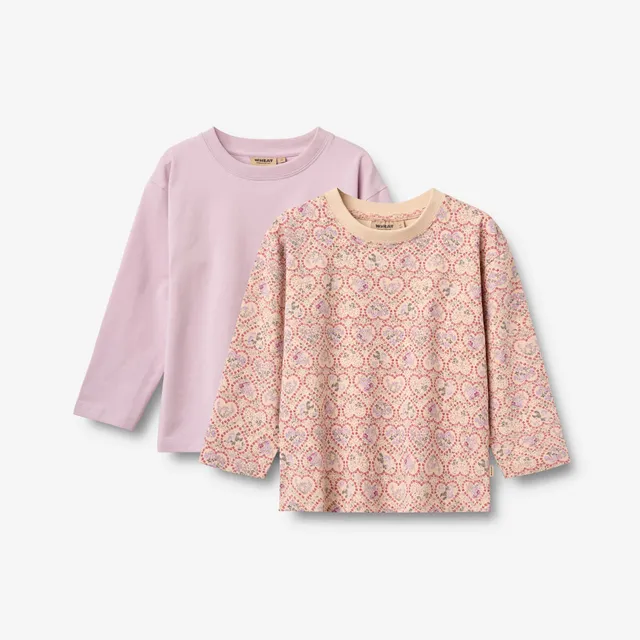 wheat-dixie-langarmshirt-2er-magenta-blumen-bio image 1