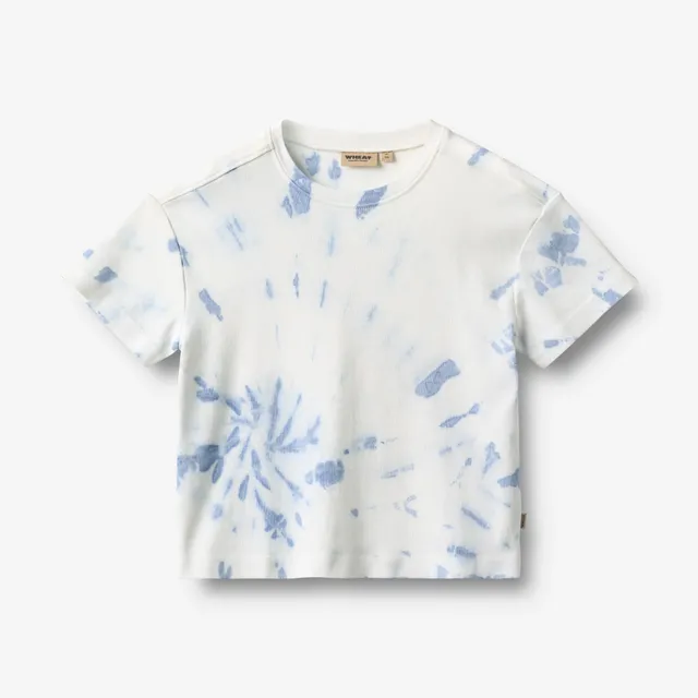 wheat-tommy-t-shirt-blue-tie-dye-bio-baumwolle image 1