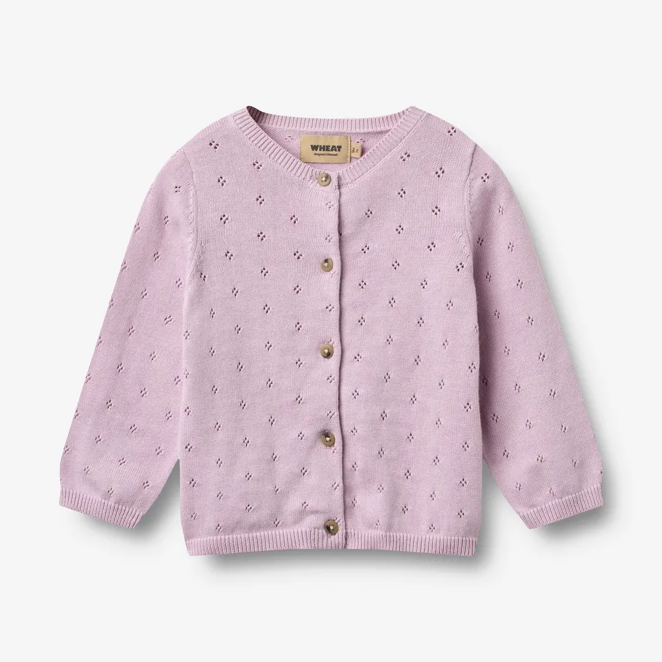 wheat-maia-strickjacke-lavender-bio-baumwolle-baby image 1