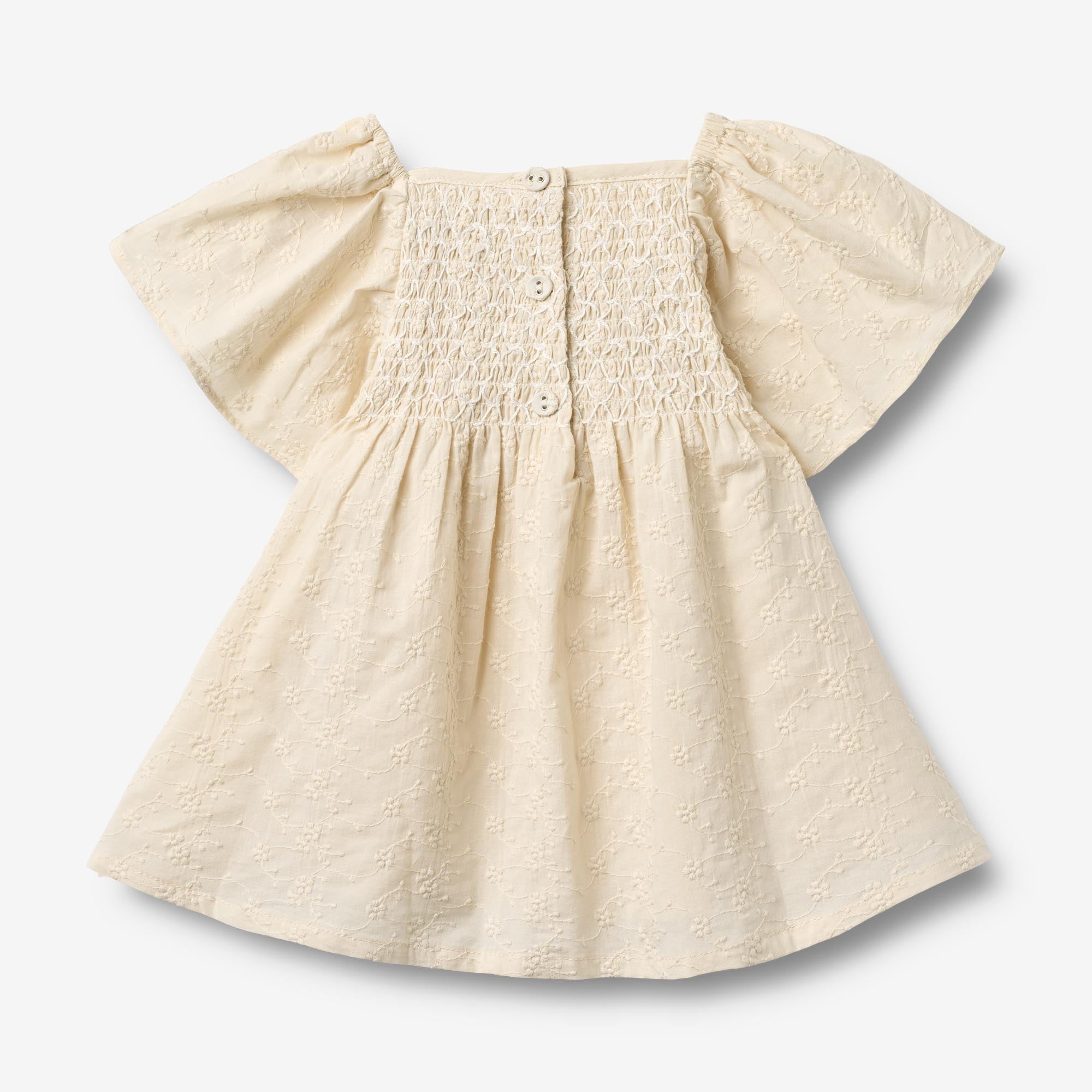 wheat-elva-dress-s-s-eggshell-babykleid-bio-baumwolle image 2
