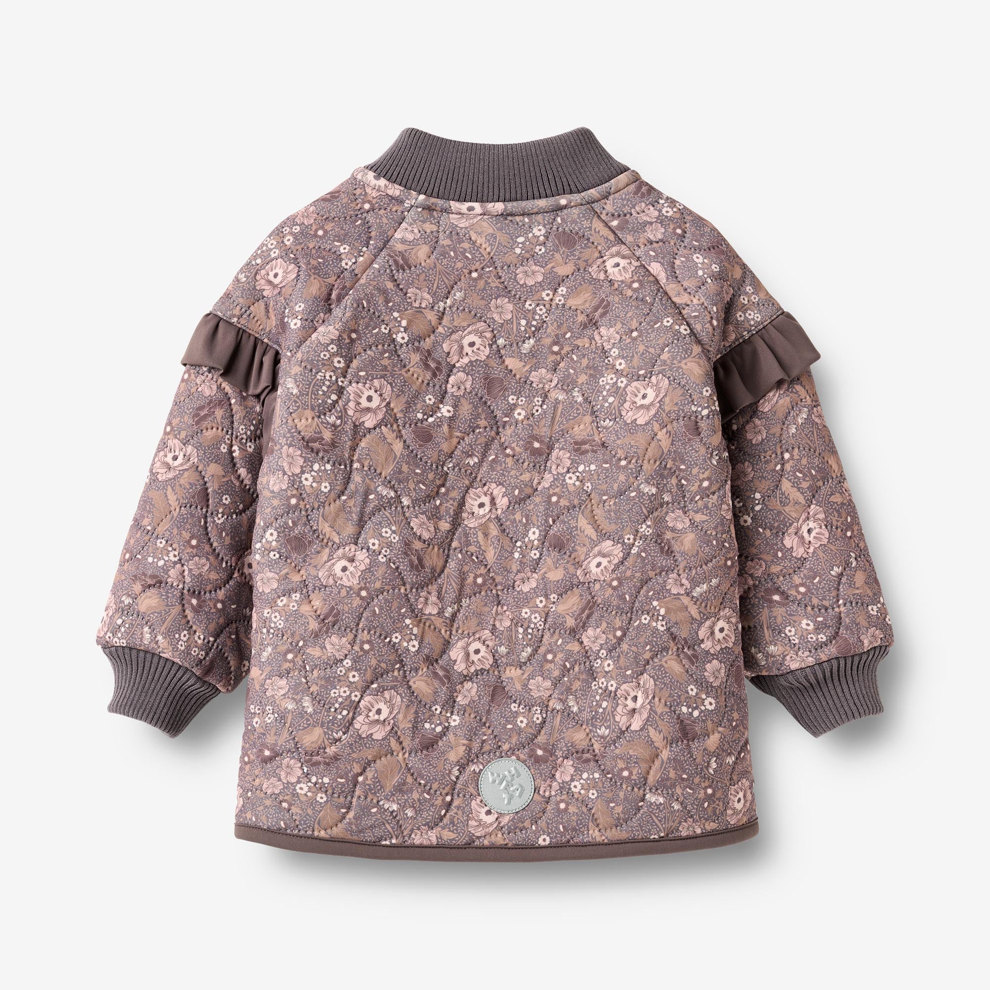wheat-ellas-thermojacke-baby-purple-stone-flowers-recycelt image 2
