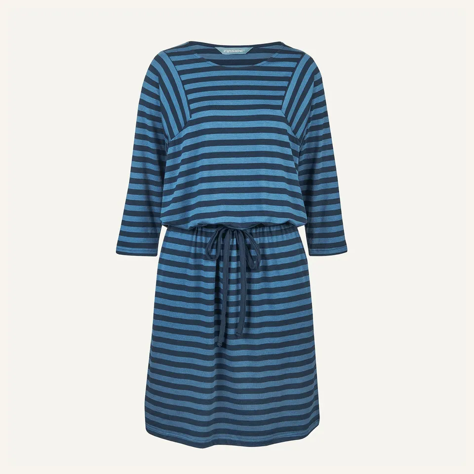 finkid-husky-muisku-damen-kleid-real-teal-navy-bambus image 1