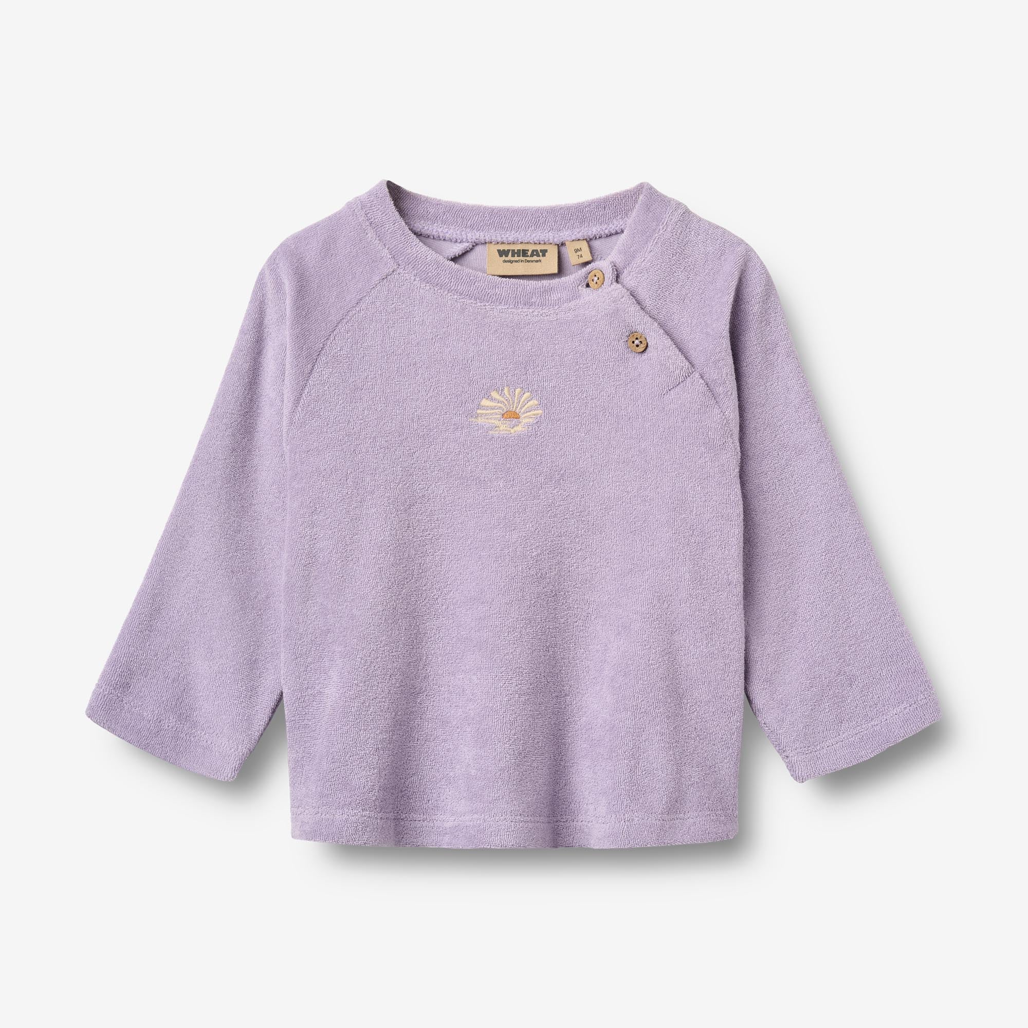 wheat-darrin-langarmshirt-warm-cosmic-lilac-bio-baumwolle-baby image 1