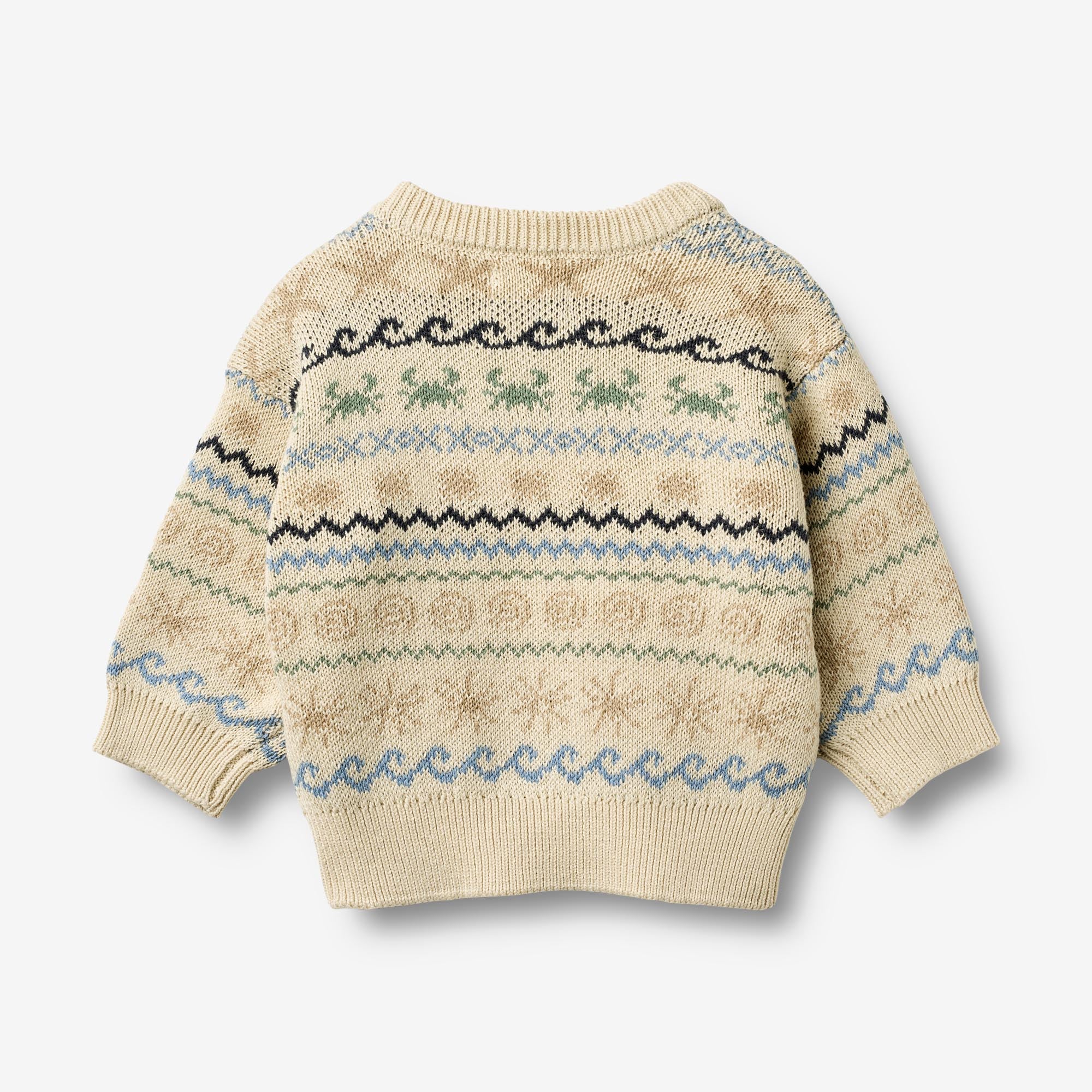 wheat-august-jacquard-pullover-sandshell-bio-baumwolle image 3