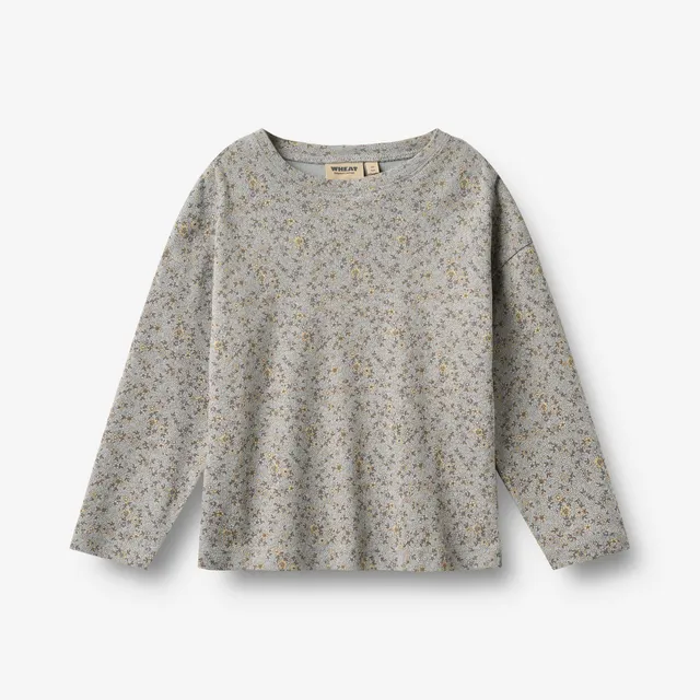 wheat-thilda-t-shirt-langarm-slightly-blue-flowers-gr-104 image 1