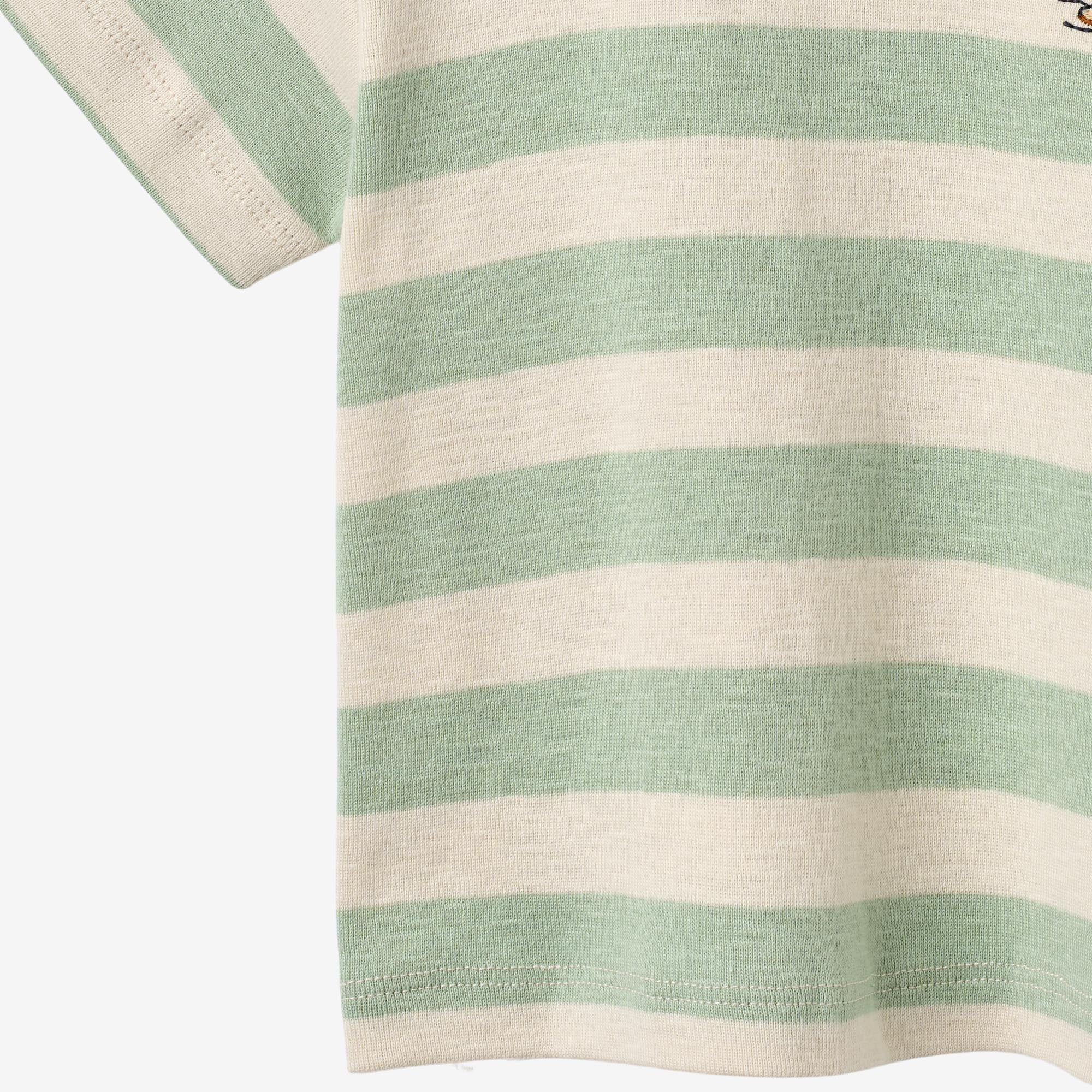 wheat-liam-t-shirt-mint-stripe-kurzarm-bio image 3
