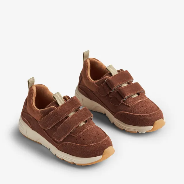 wheat-alin-sneaker-cognac-klett-leder-bio-futter image 1