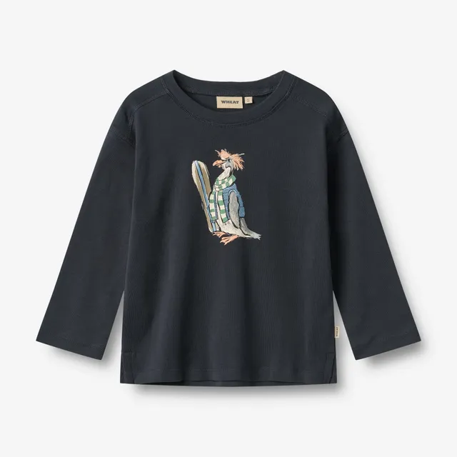 wheat-t-shirt-monty-langarmshirt-navy-bio-baumwolle image 1