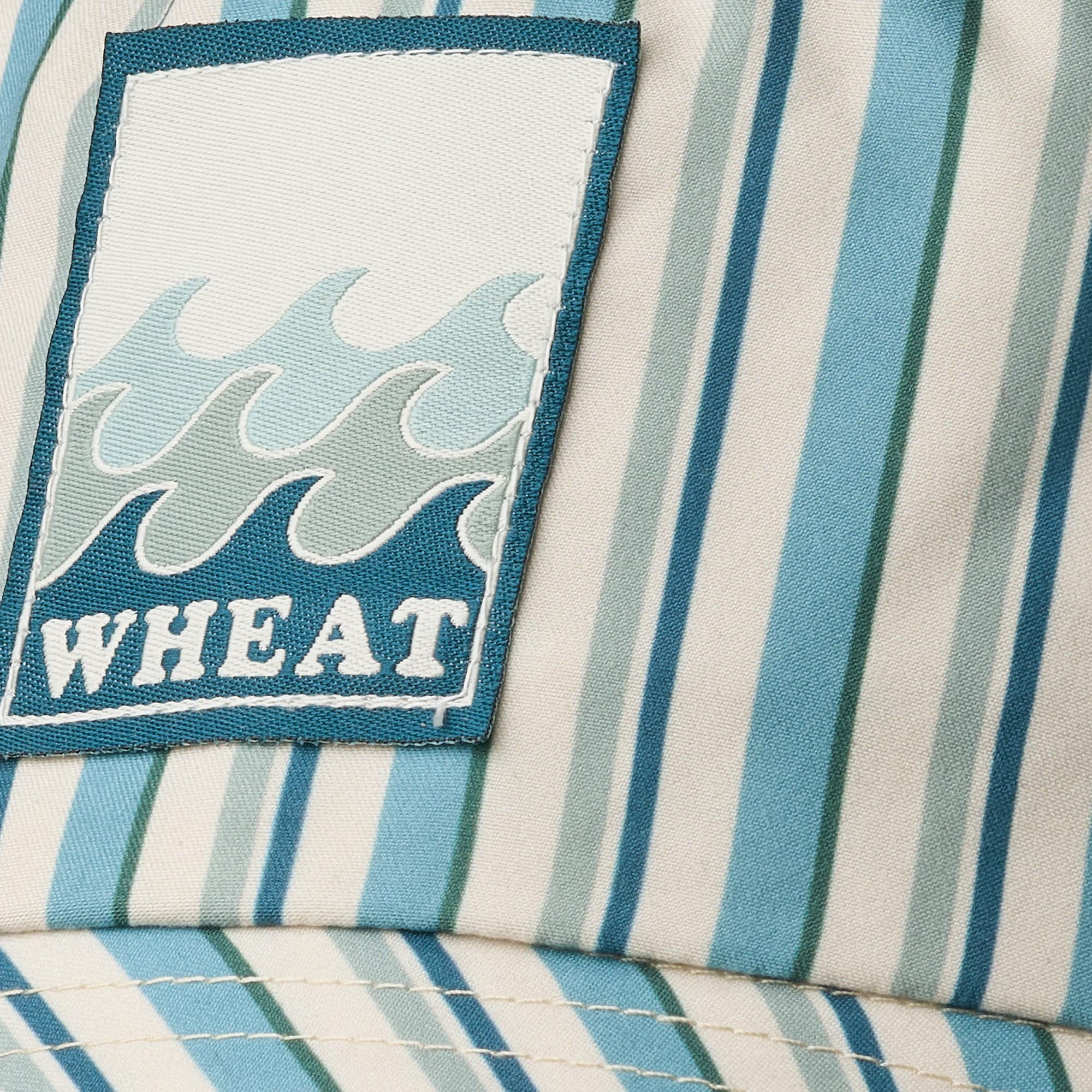 wheat-tilo-badge-bucket-hat-aqua-stripe-sonnenschutz image 4