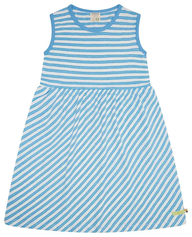 loud-proud-classics-kleid-streifen-leinen-blonde-rmellos image 1