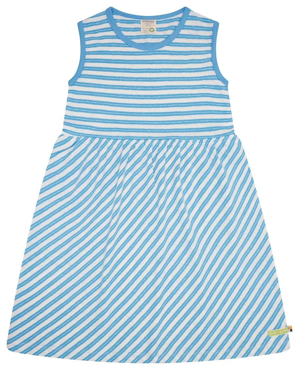 loud-proud-classics-kleid-streifen-leinen-blonde-rmellos image 1