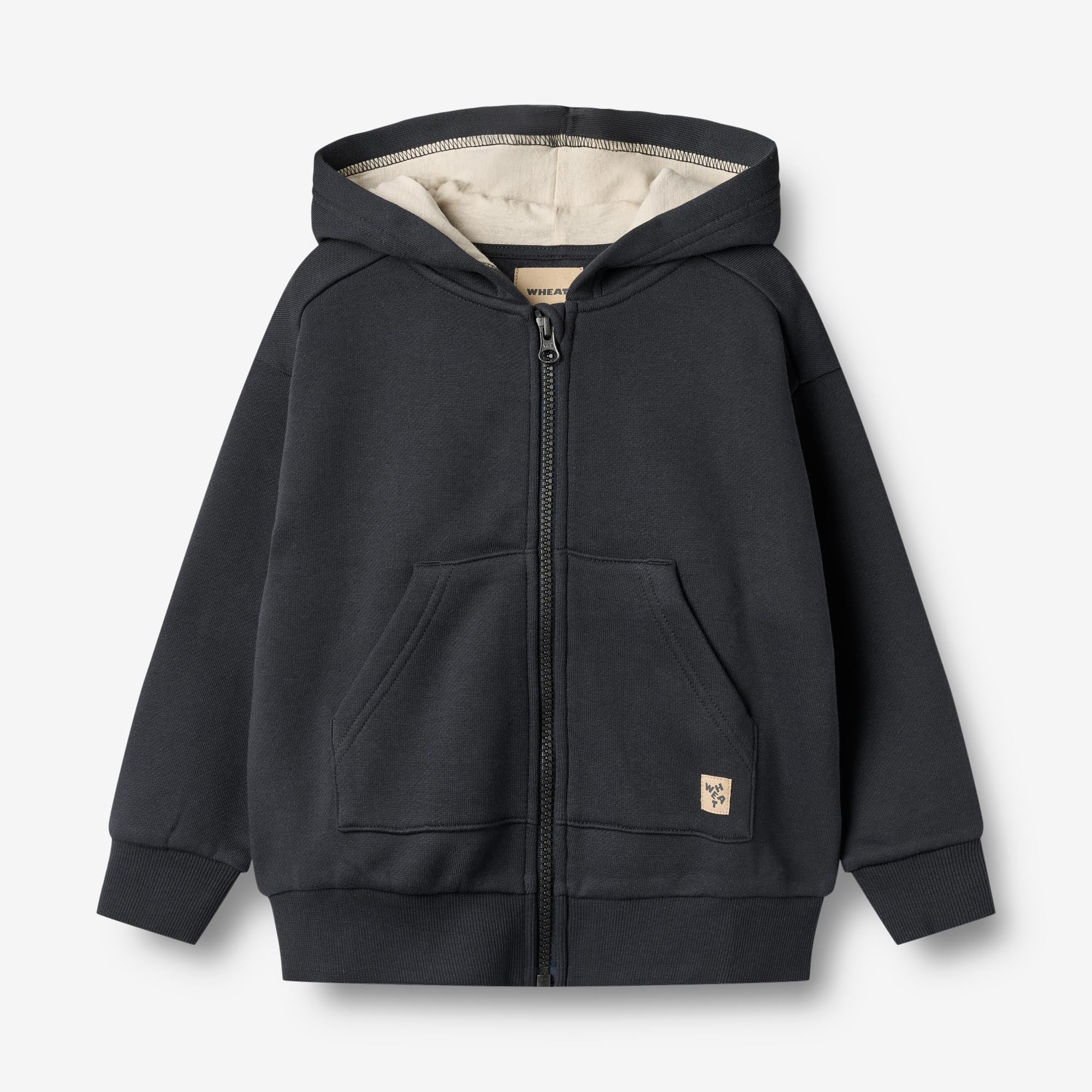 wheat-francis-zip-hoodie-navy-kinder-sweatjacke-bio-baumwolle image 1