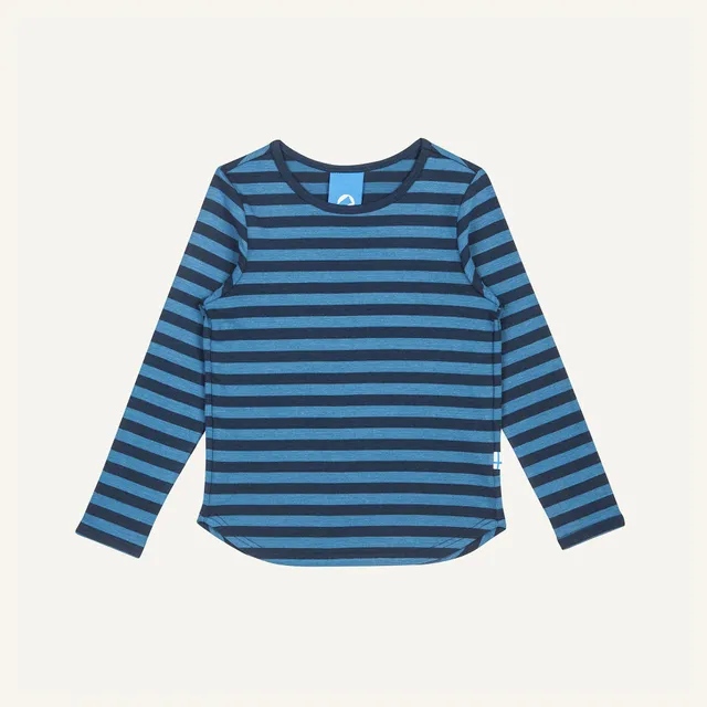 finkid-husky-merisilli-kinder-longsleeve-nautic-pebble-80-90-bambus image 1