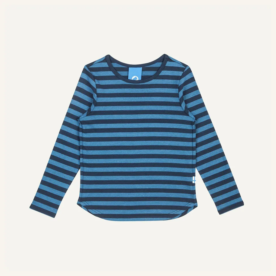 finkid-husky-merisilli-kinder-longsleeve-nautic-pebble-80-90-bambus image 1