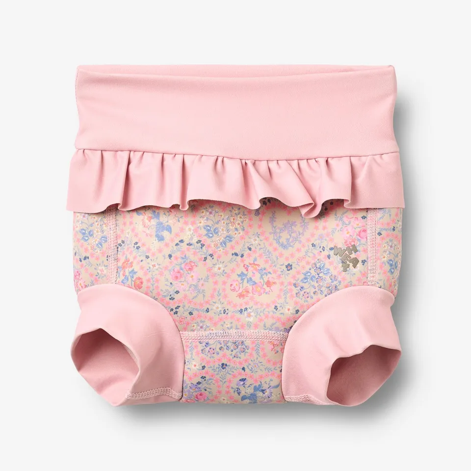 wheat-rita-neopren-schwimmhose-pink-heart-flowers-baby image 1
