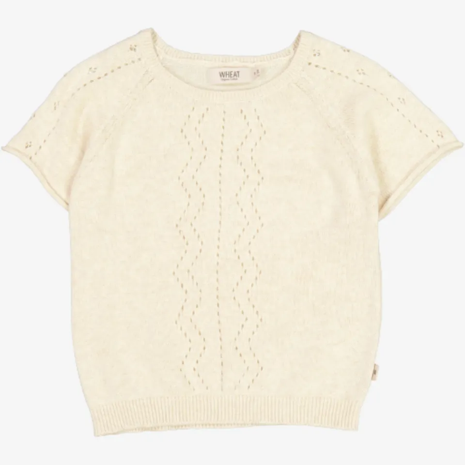 wheat-clothing-knit-top-bella-stricktop-cloud-melange-bio-baumwolle image 1