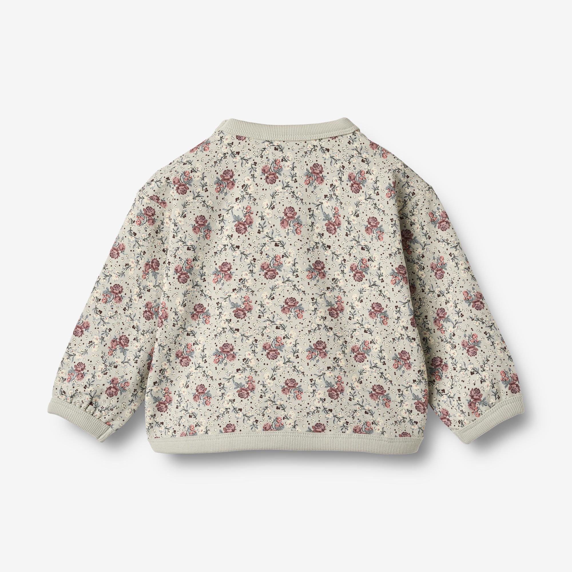 wheat-emery-sweatshirt-slightly-green-flowers-baby-pullover-bio image 2
