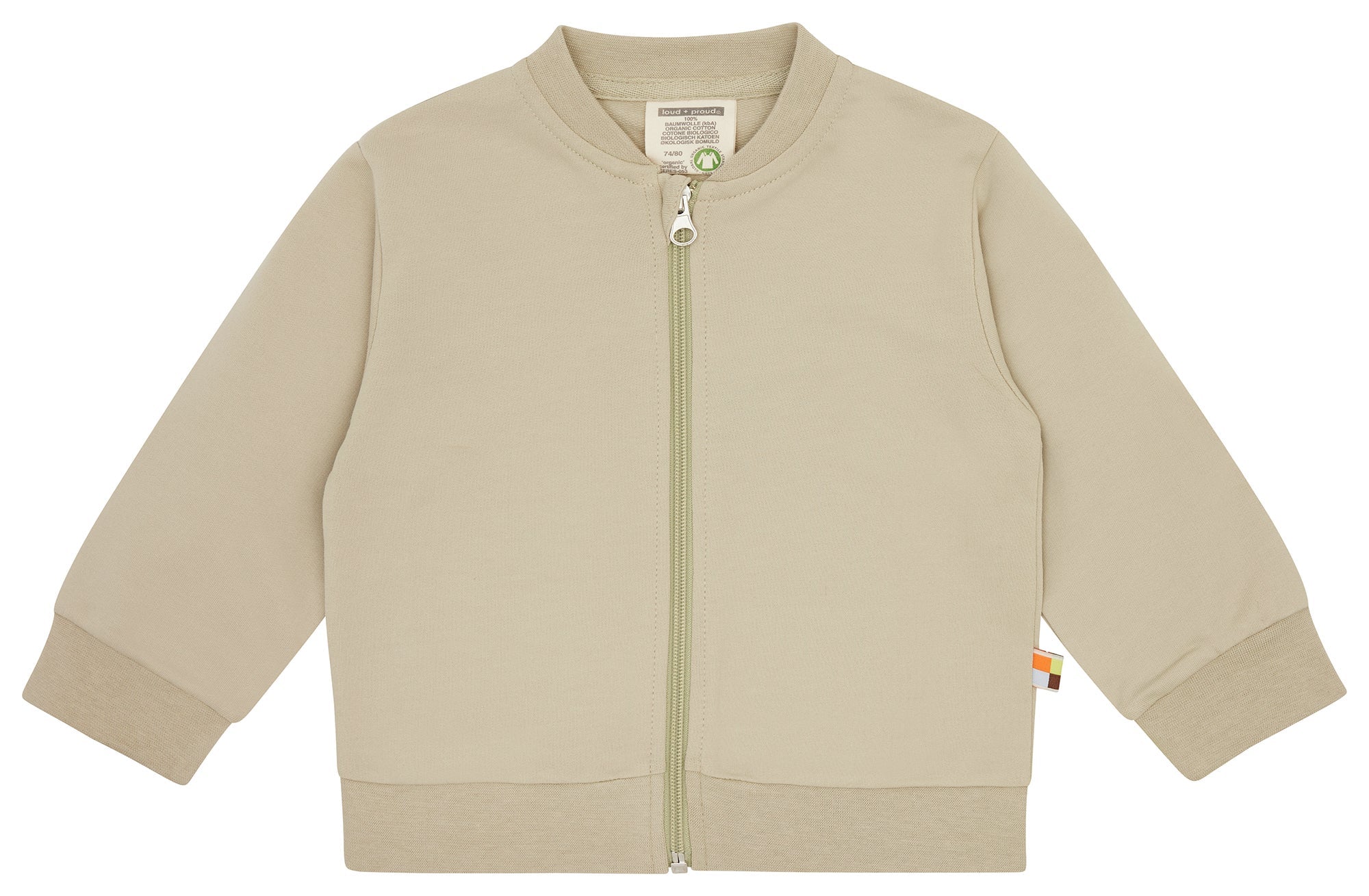 loud-proud-classics-sweatjacke-olive-86-92-pflanzenfarbe image 4