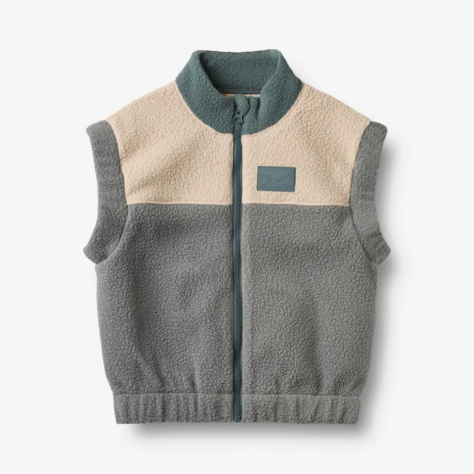 wheat-fleece-gilet-ask-weste-flint-recycling-fleece image 1