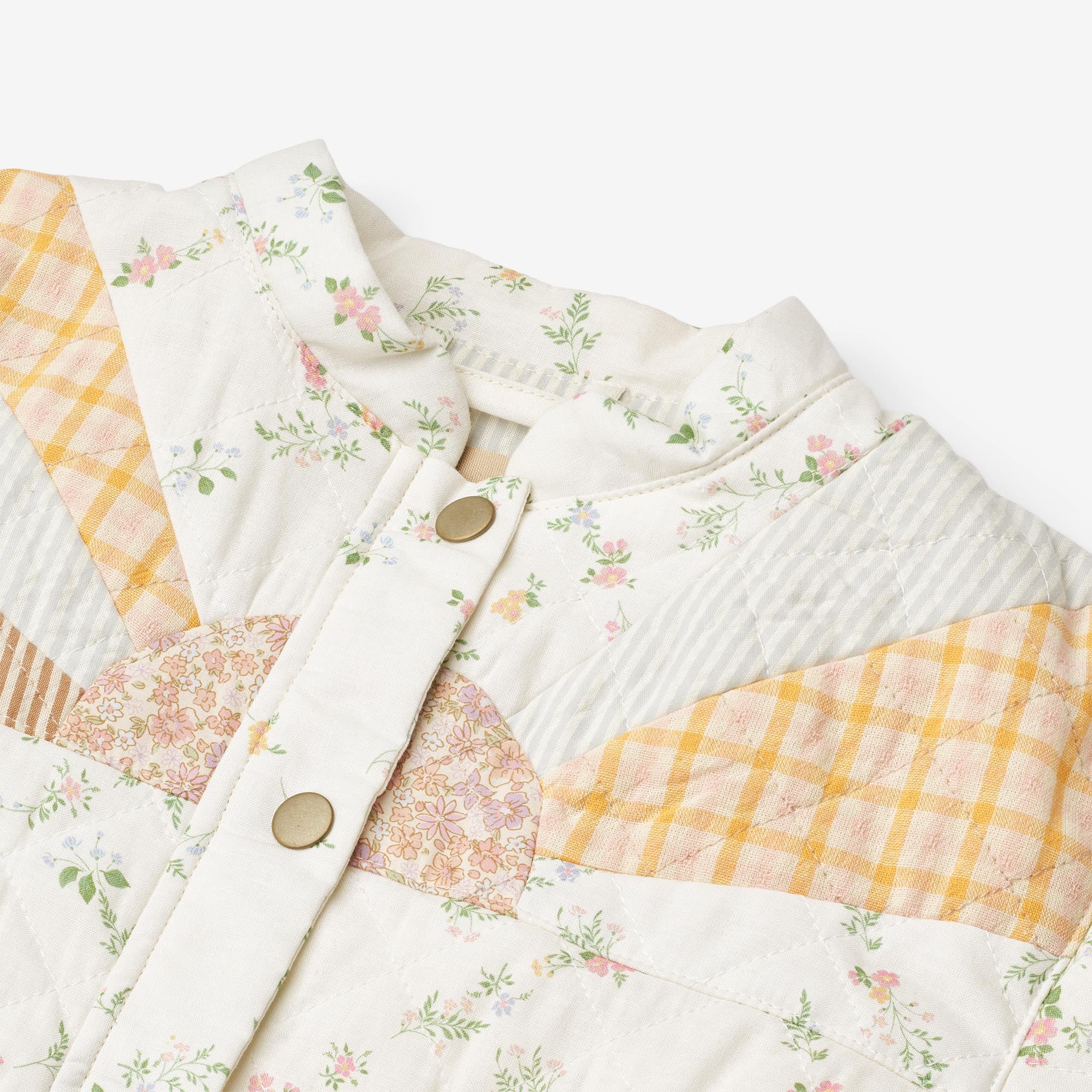 wheat-inga-steppjacke-ivory-checked-flowers-bio image 4