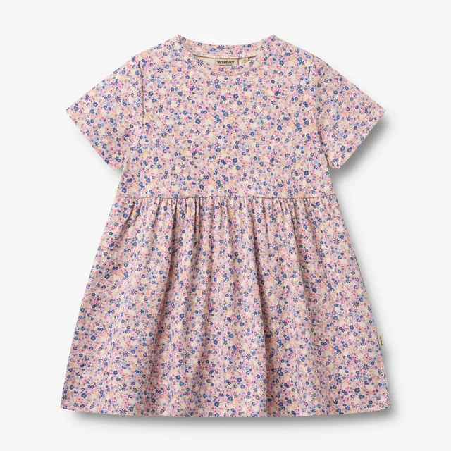 wheat-main-anna-jerseykleid-pink-blue-flowers-bio image 1