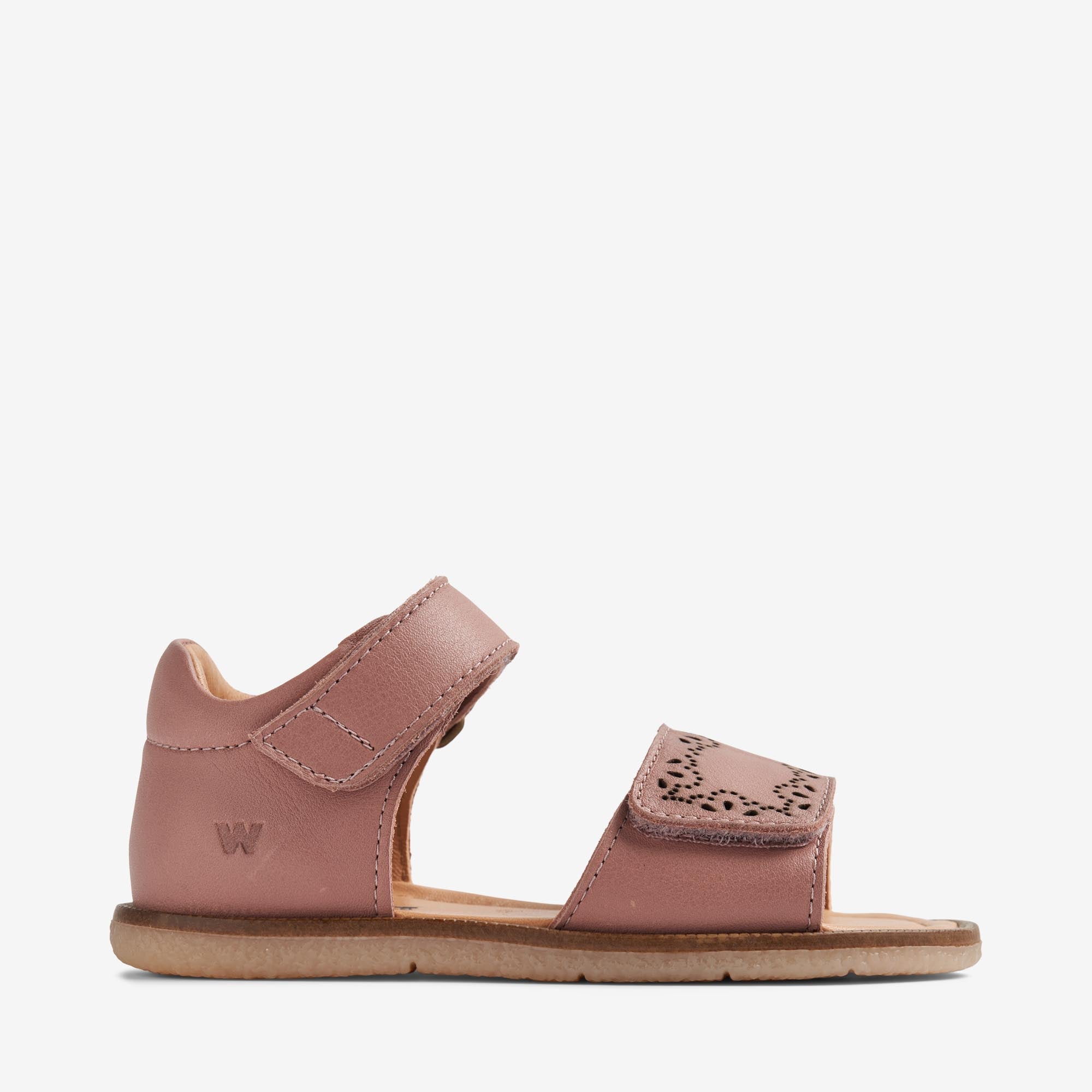 wheat-molli-sandale-old-rose-leder-klettverschluss image 3