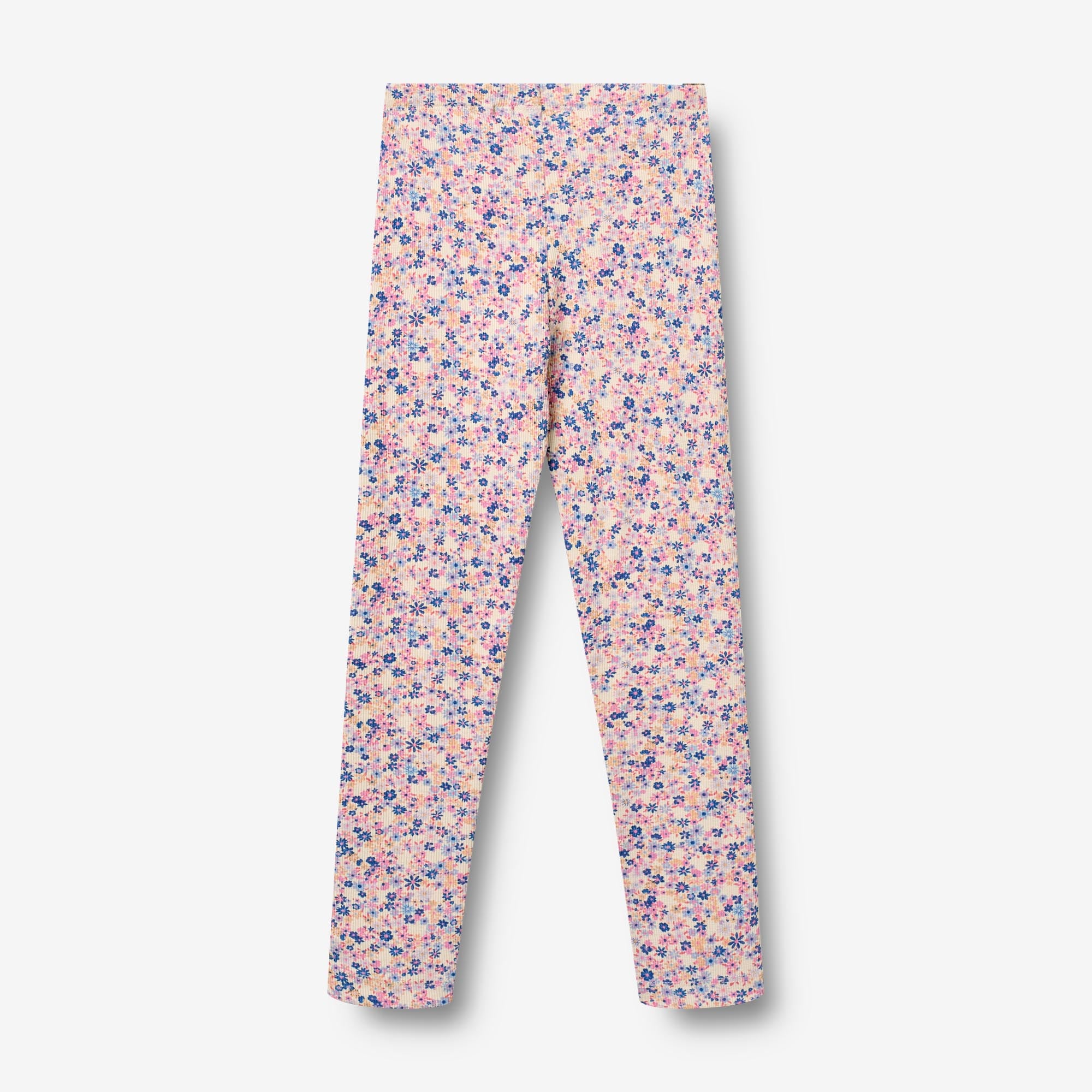 wheat-jules-leggings-pink-blue-flowers-bio-baumwolle image 2