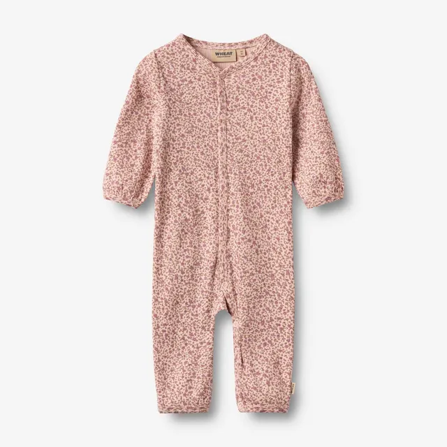 wheat-nikola-strampler-dim-rose-bows-baby-bio-baumwolle image 1