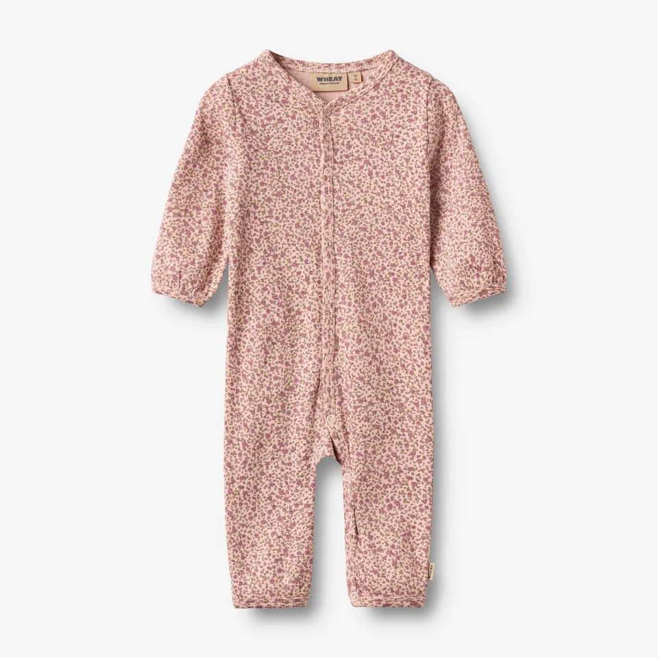 wheat-nikola-strampler-dim-rose-bows-baby-bio-baumwolle image 1