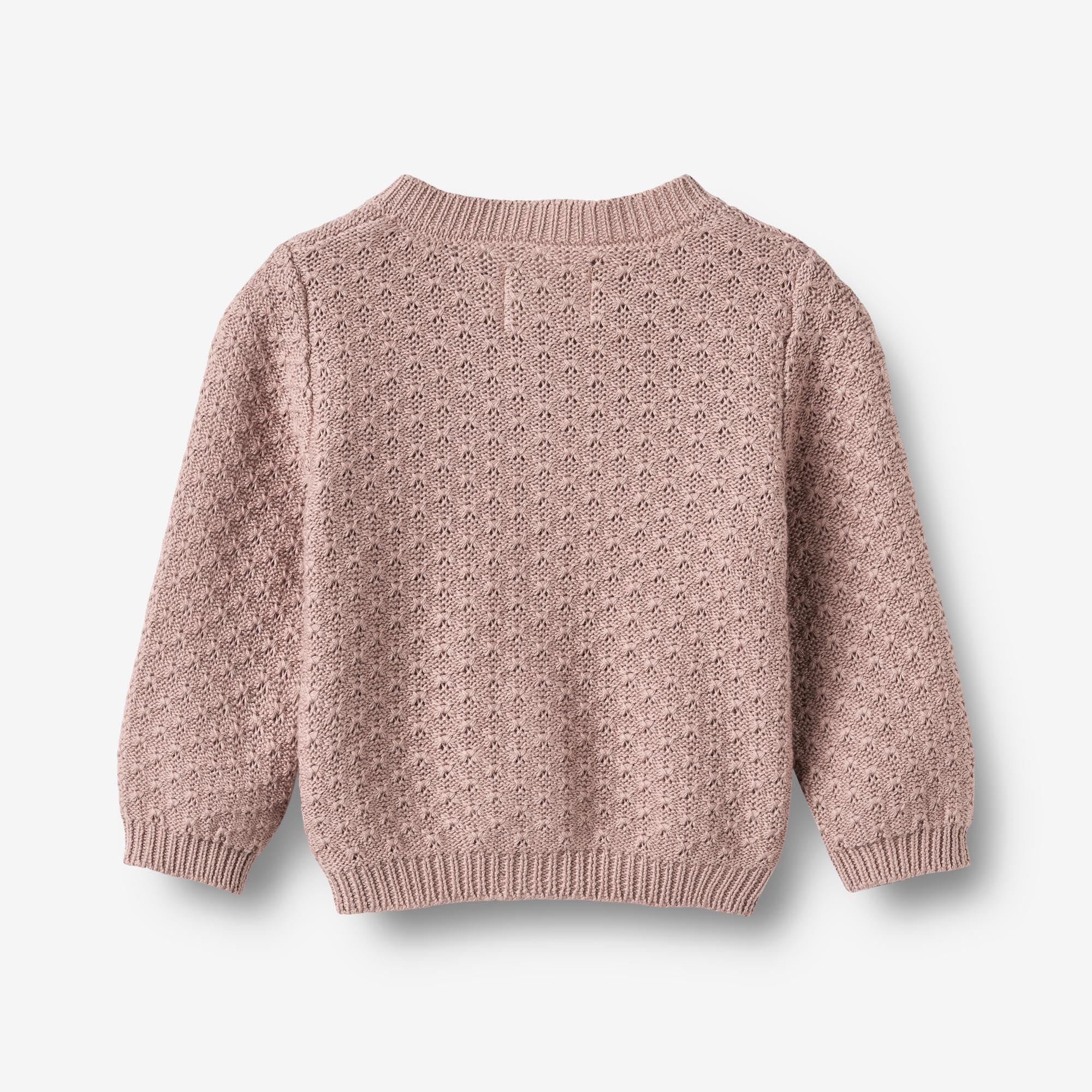 wheat-magnella-baby-strickjacke-dry-rose-bio-baumwolle image 2