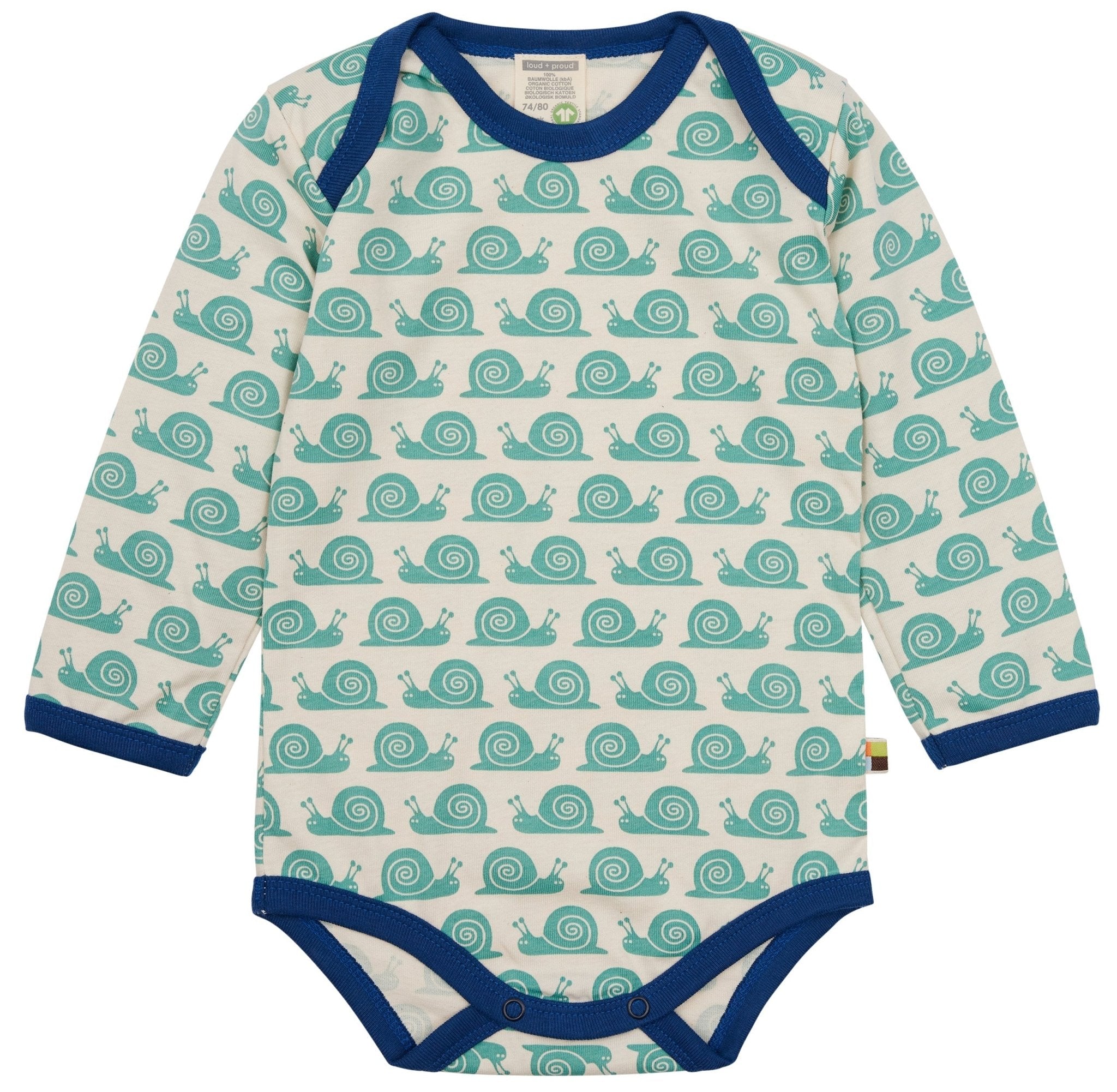 loud-proud-classics-body-langarm-schnecken-oregano-62-68-bio image 1