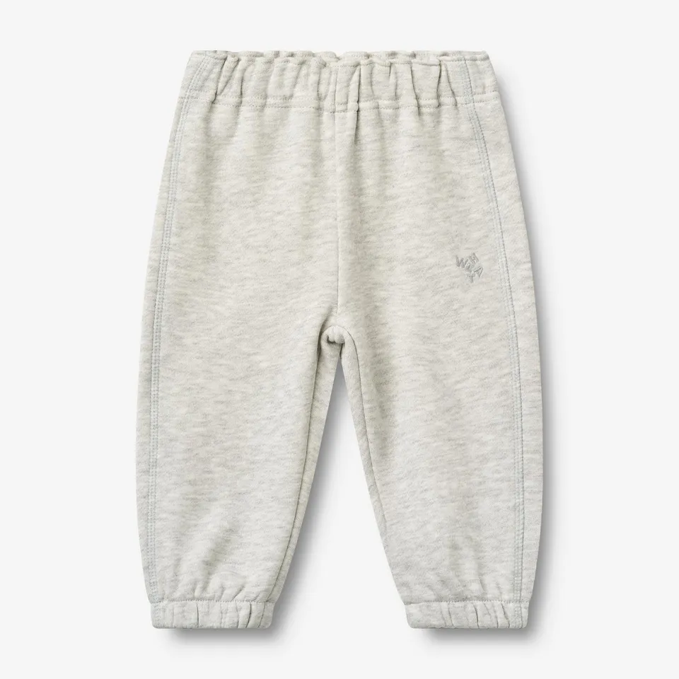 wheat-cruz-baby-sweathose-light-melange-grey-bio image 1