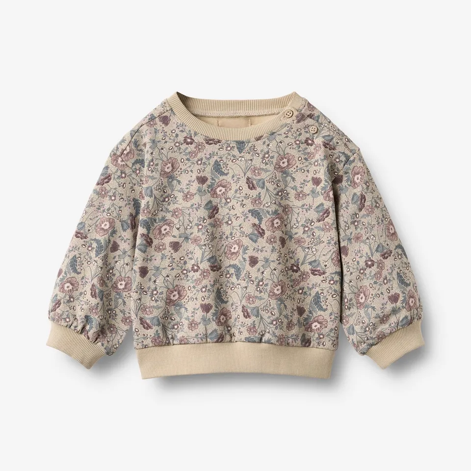 wheat-lia-sweatshirt-baby-sand-blumen-bio-baumwolle image 1
