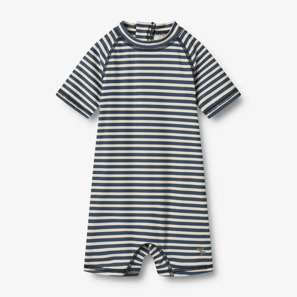 wheat-cas-baby-badeanzug-blue-stripe-uv-40-kurzarm image 1