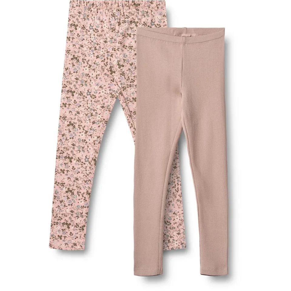 wheat-jules-leggings-2er-rose-powder-flowers-bio image 1