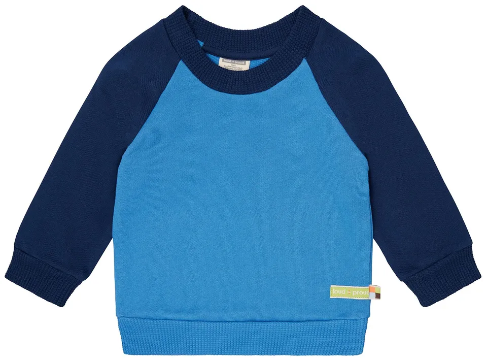 loud-proud-classics-sweatshirt-mit-raglan-rmeln-azur-pullover-86-92 image 1