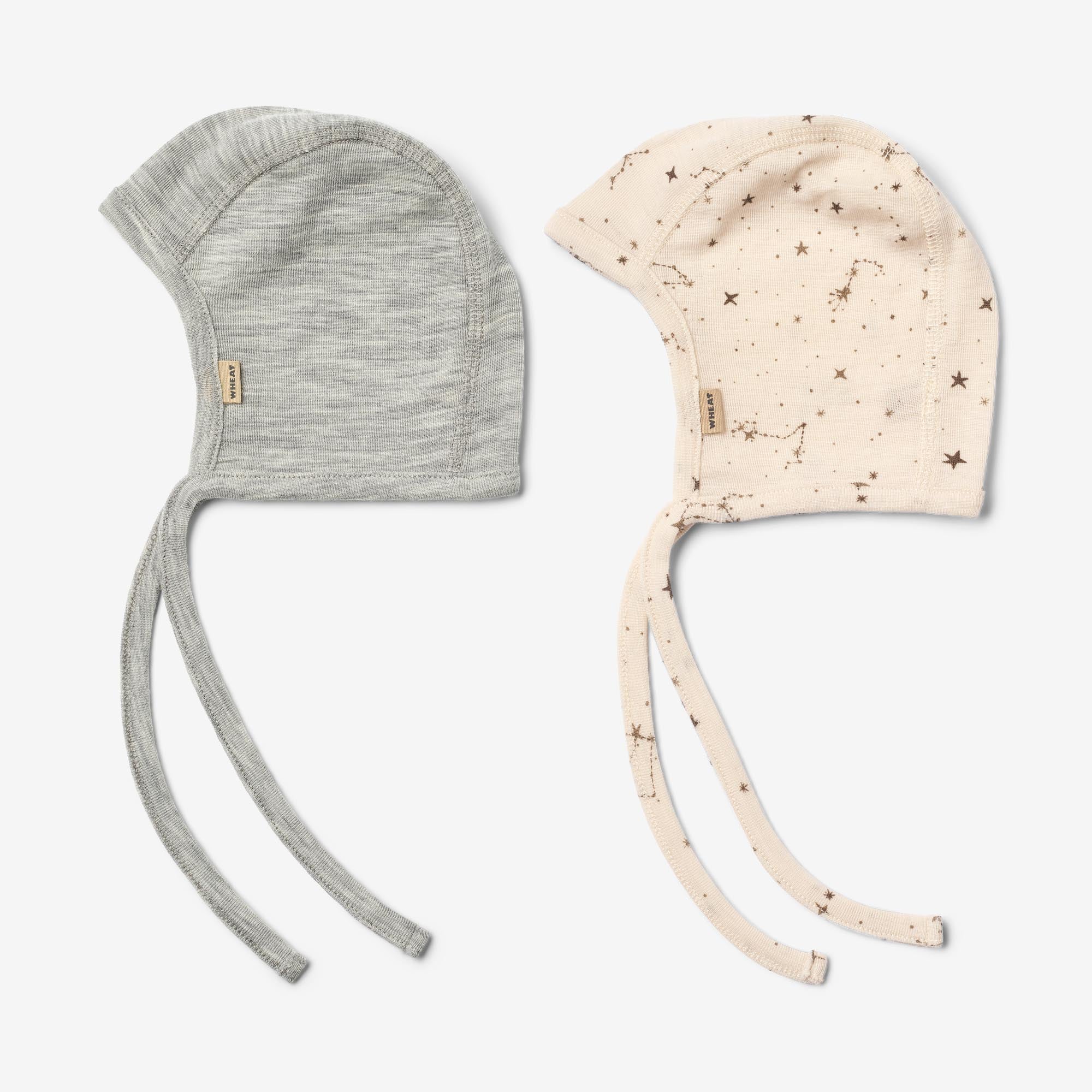 wheat-billie-woll-bonnet-eggshell-stars-merino-baby image 1