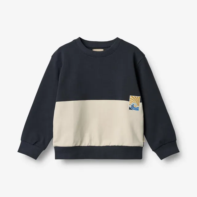 wheat-steff-sweatshirt-navy-bio-baumwolle-jungen image 1